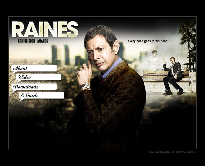 Raines Teaser Site Landing page